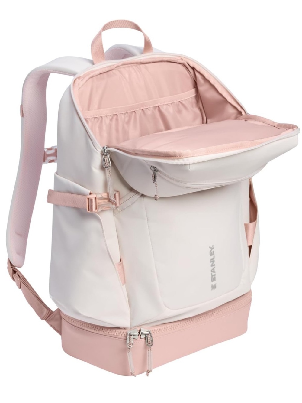New Stanley Soft Pink & Blush Vitalize Compact Backpack, Work and Travel Bag - Picture 2 of 6